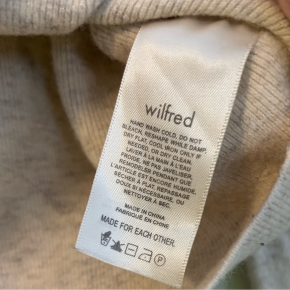 Wilfred Greer sweater Heather Light Oatmeal Aritzia Size XL - Picture 10 of 11